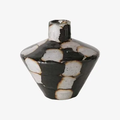 Barker and Stonehouse Dark Patterned Glass Vase | Barker & Stonehouse