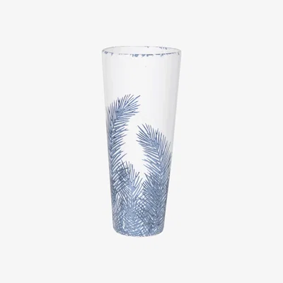 Barker and Stonehouse Small Ceramic Fern Vase, Blue | Barker & Stonehouse