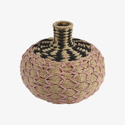Barker and Stonehouse Round Rattan Vase | Barker & Stonehouse