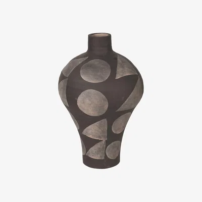 Barker and Stonehouse Patterned Black Vase | Barker & Stonehouse
