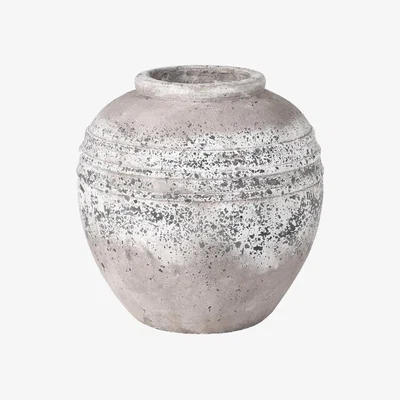 Barker and Stonehouse Stone Effect Round Vase, Grey