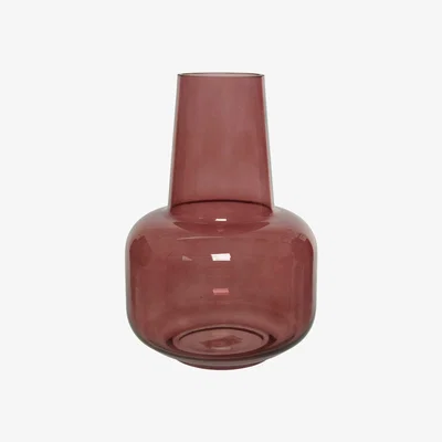 Barker and Stonehouse Dark Blush Vase, Pink Glass | Barker & Stonehouse