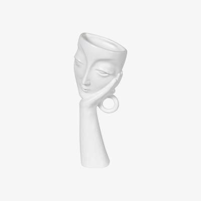 Barker and Stonehouse Tilted Face Vase White