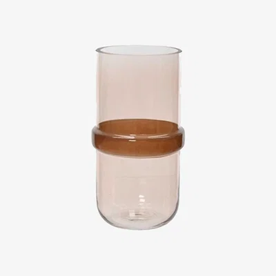 Barker and Stonehouse Brown Ring Vase Glass | Barker & Stonehouse