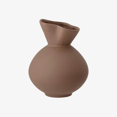 Barker and Stonehouse WAVY CONE SHAPED VASE, Brown | Barker & Stonehouse