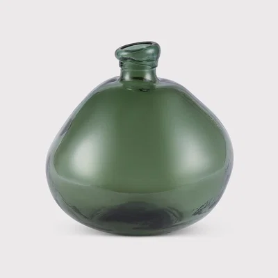 Barker and Stonehouse Green Round Vase | Barker & Stonehouse