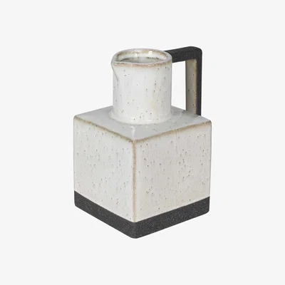 Barker and Stonehouse Square Jug, Neutral Ceramic | Barker & Stonehouse