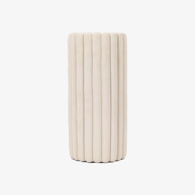 Barker and Stonehouse Fluted Ceramic Vase, Neutral | Barker & Stonehouse
