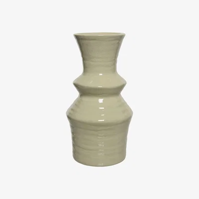 Barker and Stonehouse Ceramic Tier Vase, White | Barker & Stonehouse