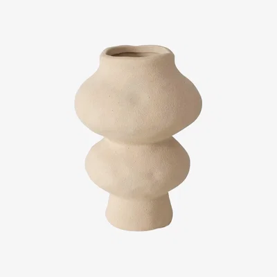 Barker and Stonehouse ORGANIC NATURAL SHAPED VASE, Neutral Ceramic | Barker & Stonehouse
