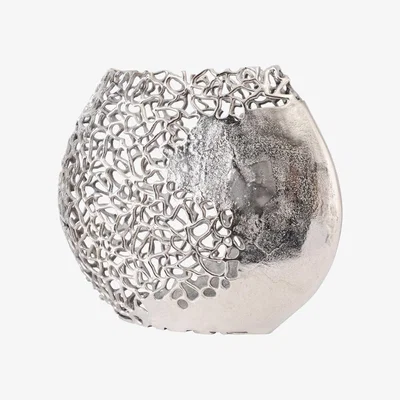 Barker and Stonehouse Silver Reef Vase, Grey Metal | Barker & Stonehouse