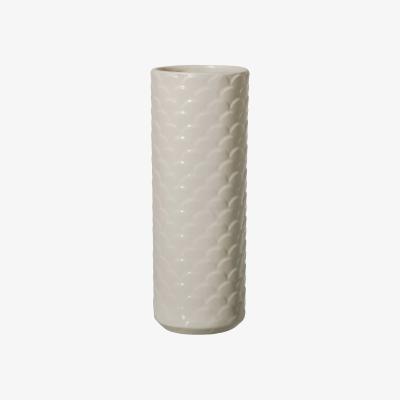 Barker and Stonehouse Scalloped Vase, White | Barker & Stonehouse