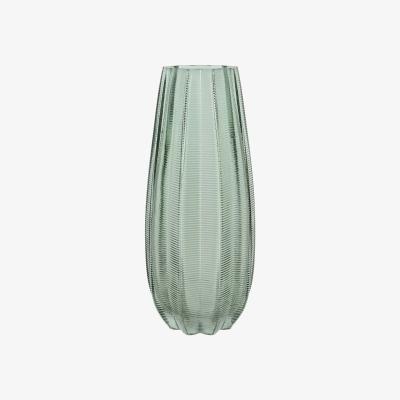 Barker and Stonehouse Green Lined Glass Vase | Barker & Stonehouse