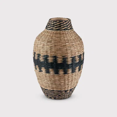 Barker and Stonehouse Natural Woven Vase, Neutral | Barker & Stonehouse