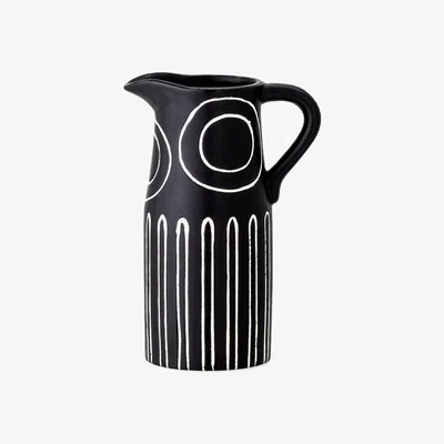 Barker and Stonehouse Black Jug Vase Stoneware | Barker & Stonehouse