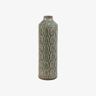 Barker and Stonehouse Tall Textured Vase, Grey Ceramic | Barker & Stonehouse