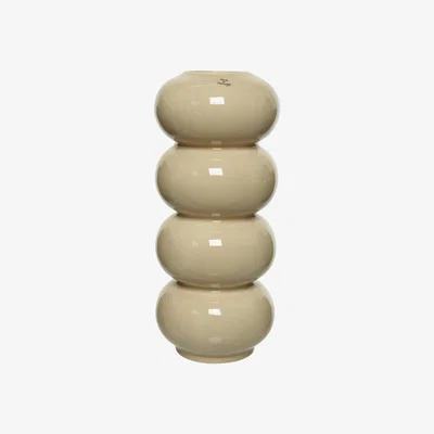 Barker and Stonehouse Cream Bulb Vase Earthernware | Barker & Stonehouse