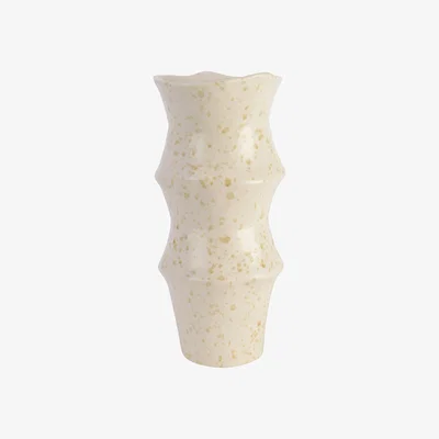 Barker and Stonehouse Tall Mottled Vase, Neutral | Barker & Stonehouse