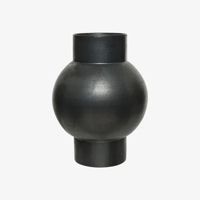 Barker and Stonehouse Black Round Vase