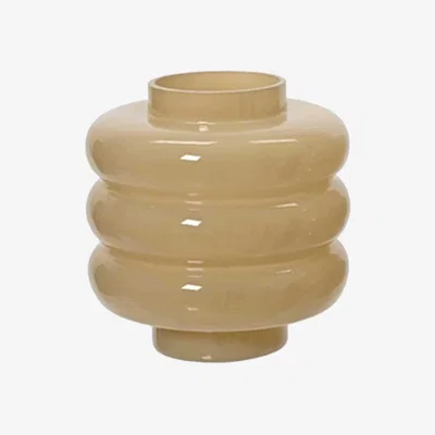 Barker and Stonehouse Dark Beige Glass Vase | Barker & Stonehouse