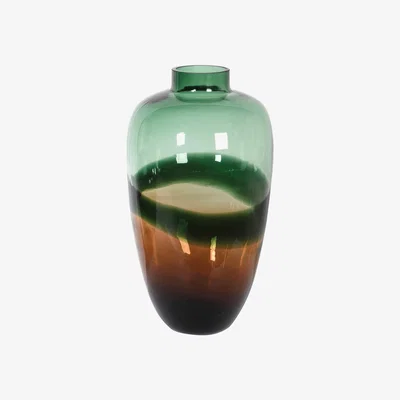 Barker and Stonehouse Tall Green Marbled Vase | Barker & Stonehouse