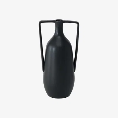 Barker and Stonehouse Black Handled Ceramic Vase | Barker & Stonehouse