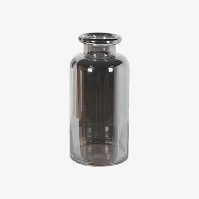 Barker and Stonehouse Small Smoked Silver Vase Glass | Barker & Stonehouse
