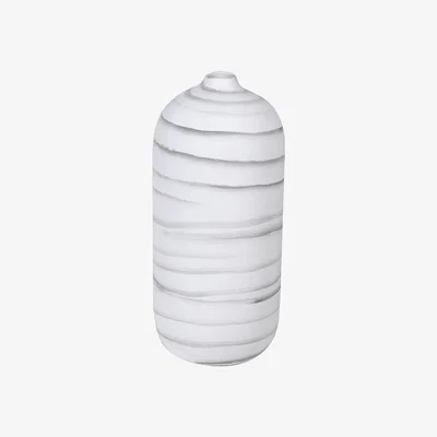 Barker and Stonehouse White Stripe Vase Stoneware | Barker & Stonehouse