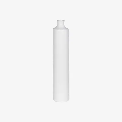 Barker and Stonehouse Small Ceramic Bottle Vase, White Stoneware | Barker & Stonehouse