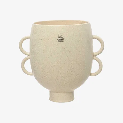 Barker and Stonehouse Tall Off-White Ceramic Vase | Barker & Stonehouse