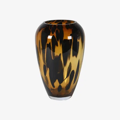 Barker and Stonehouse Large Leopard Vase, Brown | Barker & Stonehouse