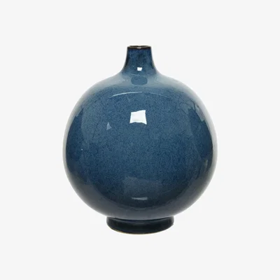 Barker and Stonehouse Round Blue Vase Stone | Barker & Stonehouse