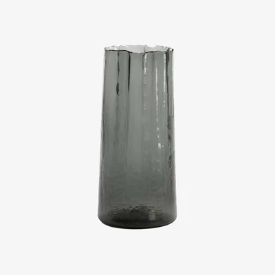 Barker and Stonehouse Grey Fluted Glass Vase | Barker & Stonehouse