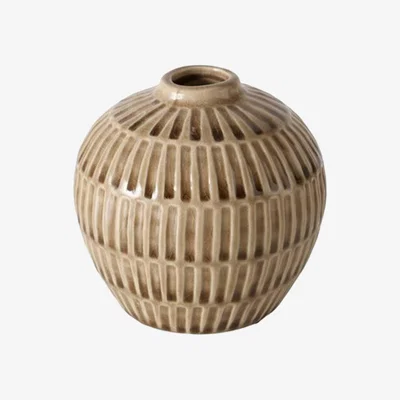 Barker and Stonehouse Texture Bud Vase, Neutral Ceramic | Barker & Stonehouse