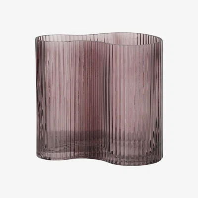 Barker and Stonehouse Glass Wave Vase, Pink
