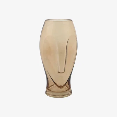 Barker and Stonehouse Amber Face Vase Glass | Barker & Stonehouse