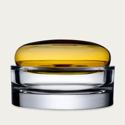 Bombinate.com Amber Ecrin Lidded Vessel Wide