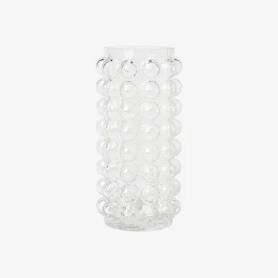 BHS.com Small Bobble Glass Vase, Clear