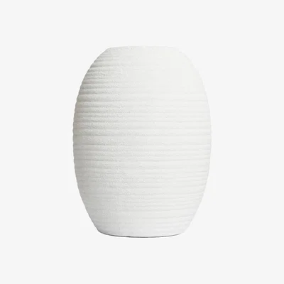 BHS.com Large Textured Ceramic Vase, Cream