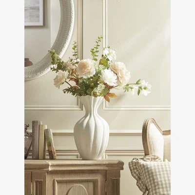 Cox and Cox Fluted Stoneware Vase