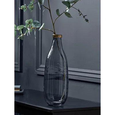 Cox and Cox Blue & Gold Bottle Vase