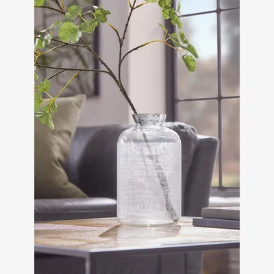 Cox and Cox Etched Bottle Vase