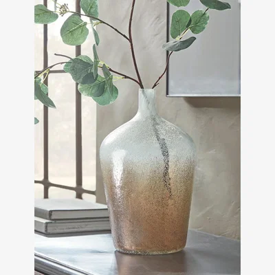 Cox and Cox Ombre Gold Vase