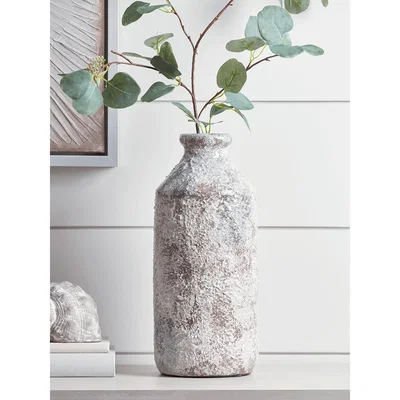 Cox and Cox NEW Glazed Textured Bottle Vase