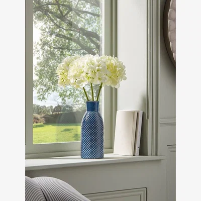 Cox and Cox Three Faux Hydrangea Stems - Cream
