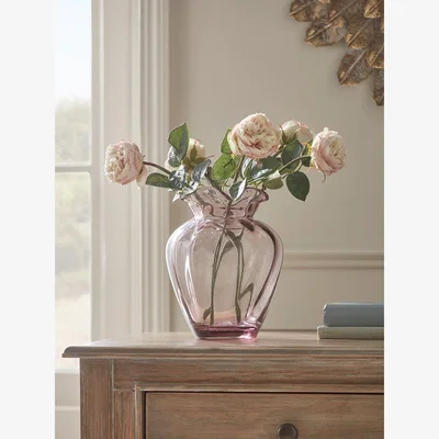 Cox and Cox Blush Scalloped Edge Vase