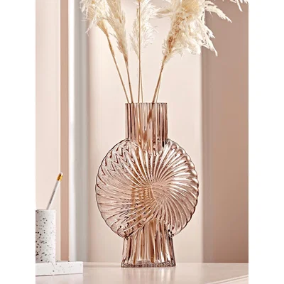 Cox and Cox NEW Blush Spiral Glass Vase