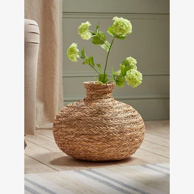 Cox and Cox Handwoven Seagrass Vase - Large