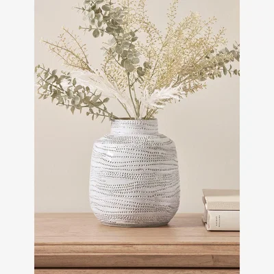 Cox and Cox Etched Dotted Vase