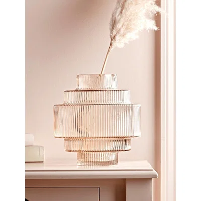Cox and Cox NEW Ribbed Layered Vase